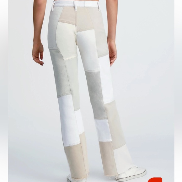 REDONE Beige Levi’s 70s Patched Wide Leg Pants Size 26 - Picture 5 of 7